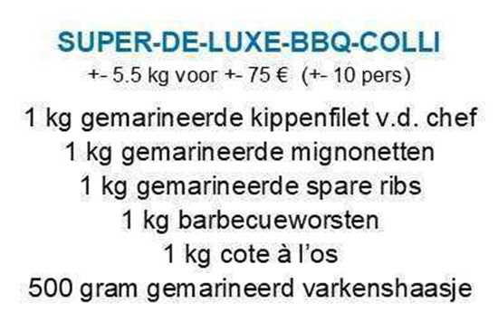 Afbeelding van Super de Luxe barbecuecolli (zie info)