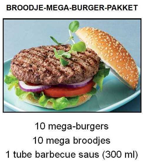 Afbeelding van Broodje-Mega-Burger-Pakket